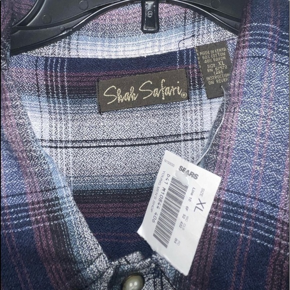 🌻 NWT-Men’s Shah Safari Button Down shirt. Size XL - Picture 6 of 8
